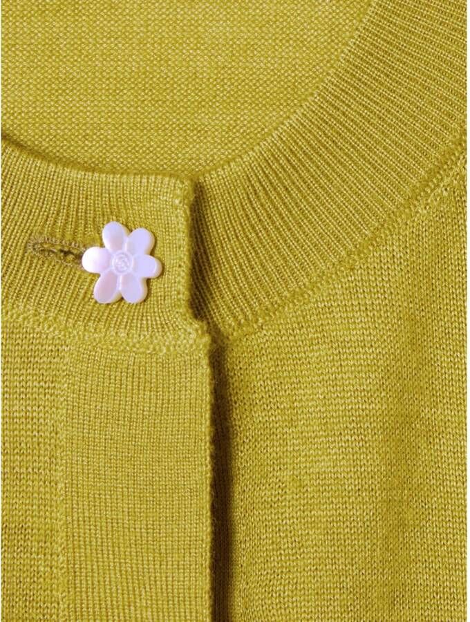 Gucci Groene Bloemtrui met Ribboord