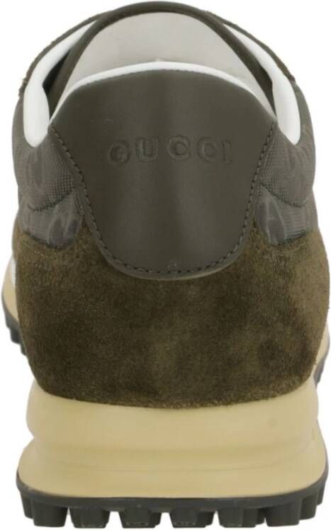 Gucci Groene Sneakers met Webdetail