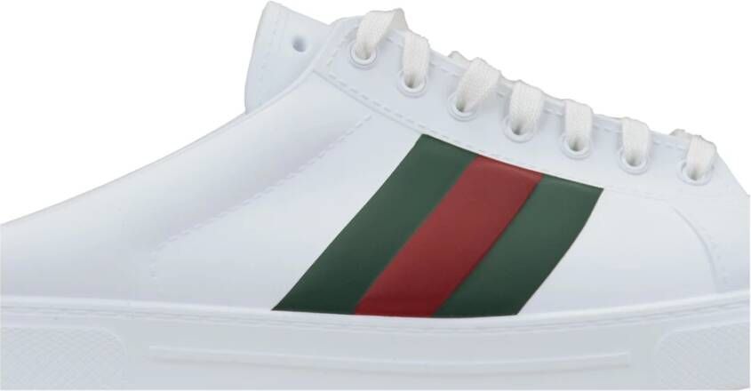 Gucci Heren Slip-On Sandalen met Bicolor Banden