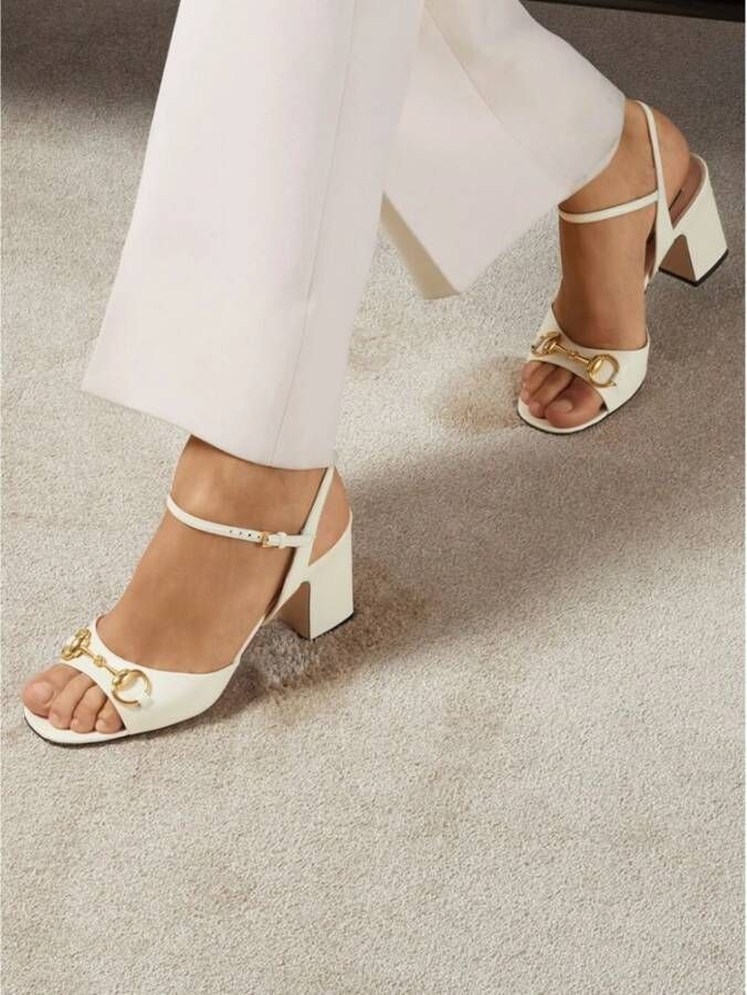 Gucci High Heel Sandals White Dames