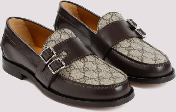 Gucci Kaveh Moccasin in Cocoa Beige Brown Heren