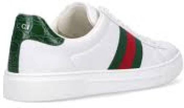 Gucci Klassieke groen en rode sneakers