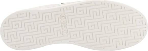 Gucci Witte Sneakers met Groen en Rood Web