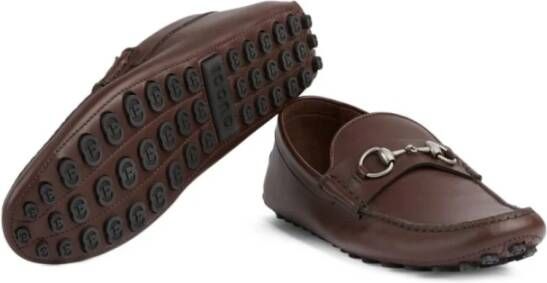 Gucci Driver Loafers Brown Heren
