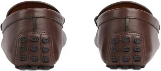 Gucci Driver Loafers Brown Heren