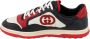 Gucci Logo Sneakers Leer Nylon Veters Rubber Multicolor Heren - Thumbnail 2