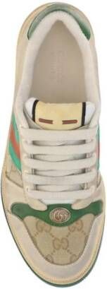 Gucci Luxe Tennis Sneaker BeigeGreenRed