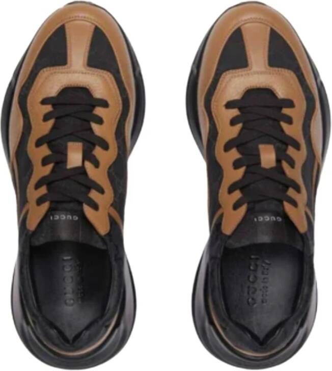 Gucci Maxi GG Supreme Zwart Khaki Beige Sneakers