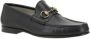 Gucci Metallic Horsebit Leren Loafers Black Heren - Thumbnail 2