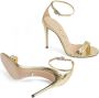 Gucci Metallic Leren Sandalen Triple-Strap Design - Thumbnail 2