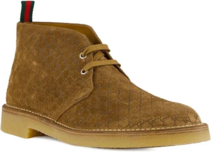 Gucci Monogram Suède Veterschoenen