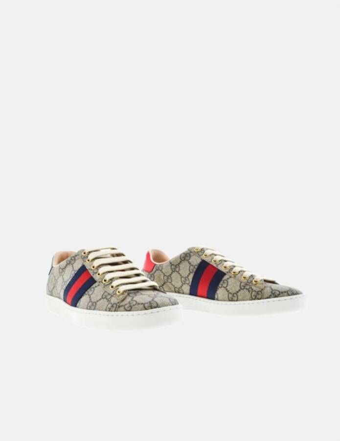 Gucci Retro Low-Top Web Stripe Sneakers Multicolor Dames