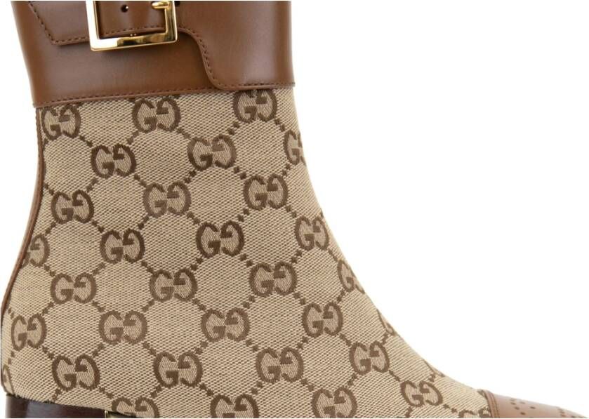 Gucci Ritssluiting Gesp Dames Enkellaars