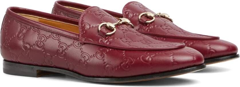 Gucci Rode Loafer Mocassins voor Vrouwen