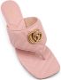 Gucci Roze Nappa Leren Sandalen - Thumbnail 2