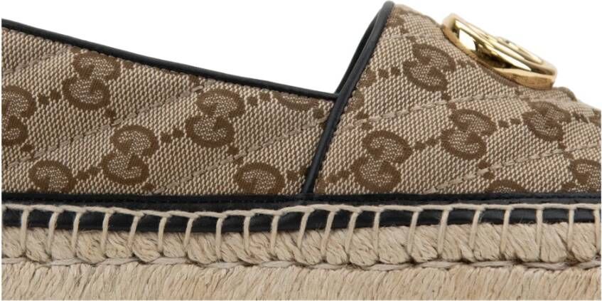 Gucci Slip-on Espadrilles met GG Logo Detail