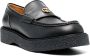 Gucci GG Logo Plaque Loafers Zwart Leer Black Heren - Thumbnail 2