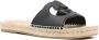 Gucci Leren Logo Slides Black Dames - Thumbnail 2