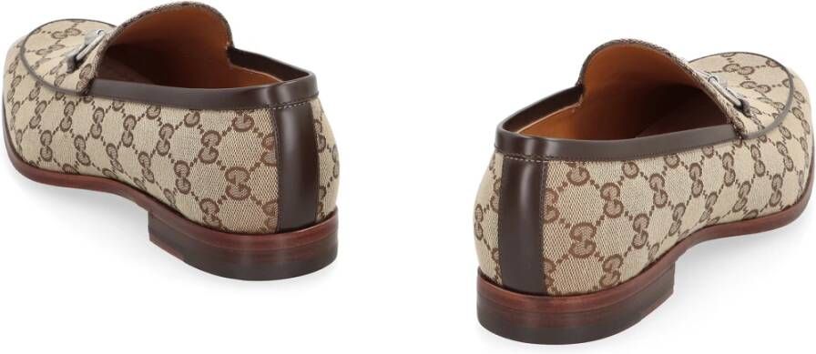 Gucci Stoffen Loafers met Leren Details