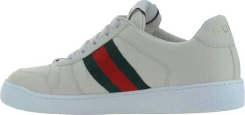Gucci Veterschoenen met contrasterende plateauzool White Dames