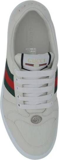 Gucci Veterschoenen met contrasterende plateauzool White Dames