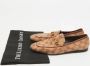 Gucci Vintage Pre-owned Canvas flats Beige Dames - Thumbnail 9