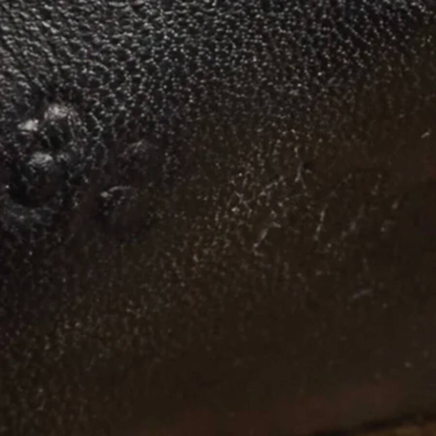 Gucci Vintage Pre-owned Canvas flats Black Dames