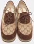 Gucci Vintage Pre-owned Canvas flats Brown Dames - Thumbnail 2