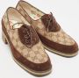 Gucci Vintage Pre-owned Canvas flats Brown Dames - Thumbnail 3
