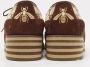 Gucci Vintage Pre-owned Canvas flats Brown Dames - Thumbnail 4