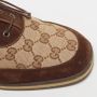 Gucci Vintage Pre-owned Canvas flats Brown Dames - Thumbnail 6