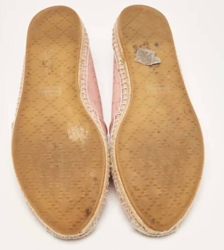 Gucci Vintage Pre-owned Canvas flats Pink Dames