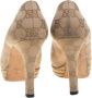 Gucci Vintage Pre-owned Canvas heels Beige Dames - Thumbnail 4