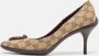 Gucci Vintage Pre-owned Canvas heels Beige Dames - Thumbnail 2