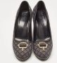 Gucci Vintage Pre-owned Canvas heels Blue Dames - Thumbnail 3
