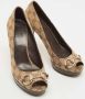 Gucci Vintage Pre-owned Canvas heels Brown Dames - Thumbnail 4