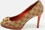 Gucci Vintage Pre-owned Canvas heels Brown Dames - Thumbnail 2