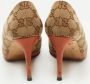 Gucci Vintage Pre-owned Canvas heels Brown Dames - Thumbnail 5