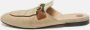 Gucci Vintage Pre-owned Canvas mules Beige Dames - Thumbnail 2