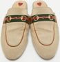 Gucci Vintage Pre-owned Canvas mules Beige Dames - Thumbnail 3