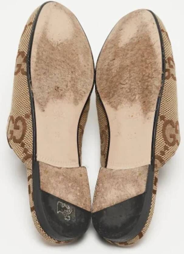 Gucci Vintage Pre-owned Canvas mules Brown Dames