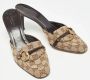 Gucci Vintage Pre-owned Canvas mules Brown Dames - Thumbnail 4
