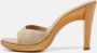 Gucci Vintage Pre-owned Canvas sandals Beige Dames - Thumbnail 2