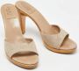 Gucci Vintage Pre-owned Canvas sandals Beige Dames - Thumbnail 4