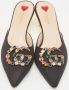 Gucci Vintage Pre-owned Canvas sandals Black Dames - Thumbnail 3