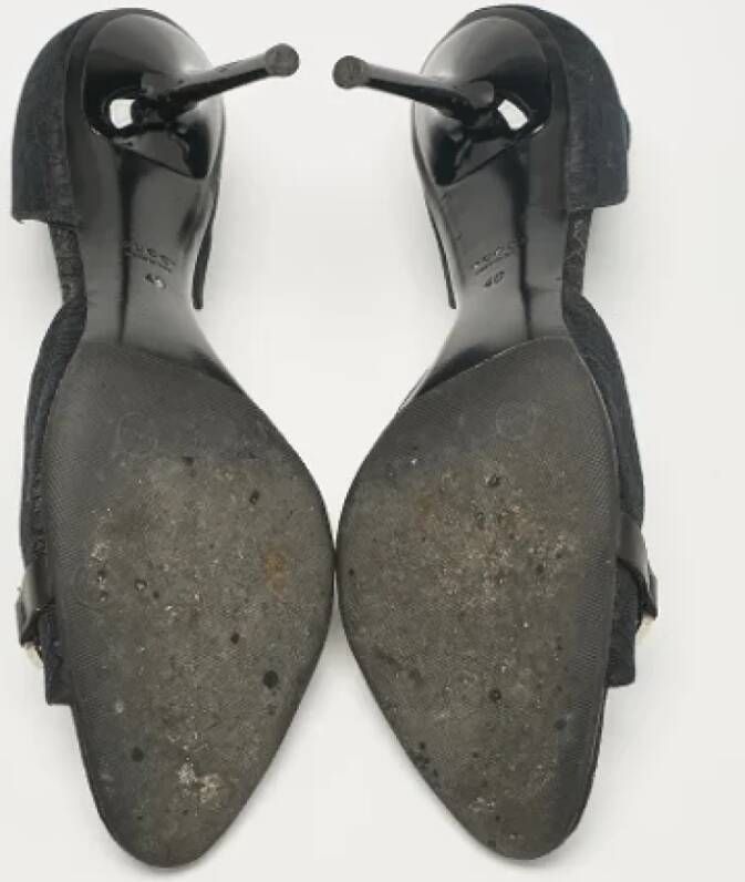 Gucci Vintage Pre-owned Canvas sandals Black Dames