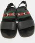 Gucci Vintage Pre-owned Canvas sandals Black Heren - Thumbnail 3
