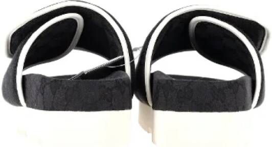 Gucci Vintage Pre-owned Canvas sandals Black Heren