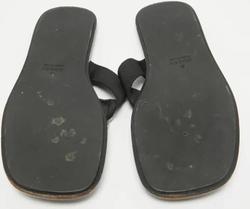 Gucci Vintage Pre-owned Canvas sandals Black Heren