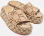 Gucci Vintage Pre-owned Canvas sandals Brown Dames - Thumbnail 4
